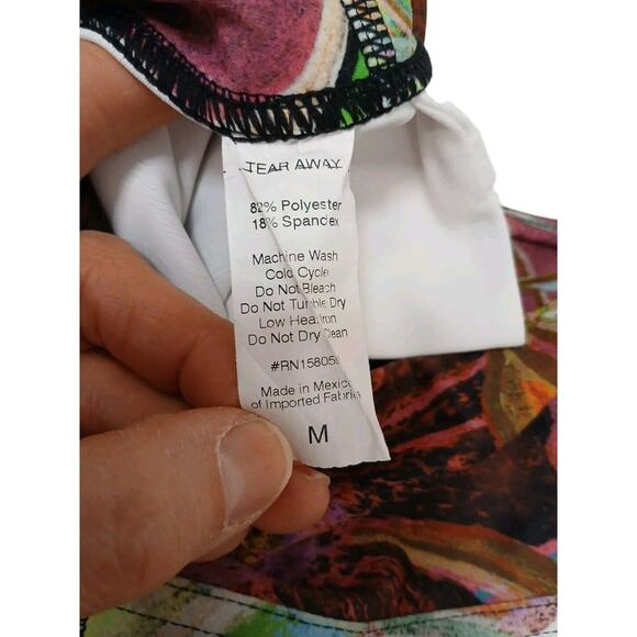 Debbie Dannheisser Leggings Nicole's Abstract Art Deco Sz M Hippie Boho Disco - Picture 11 of 11